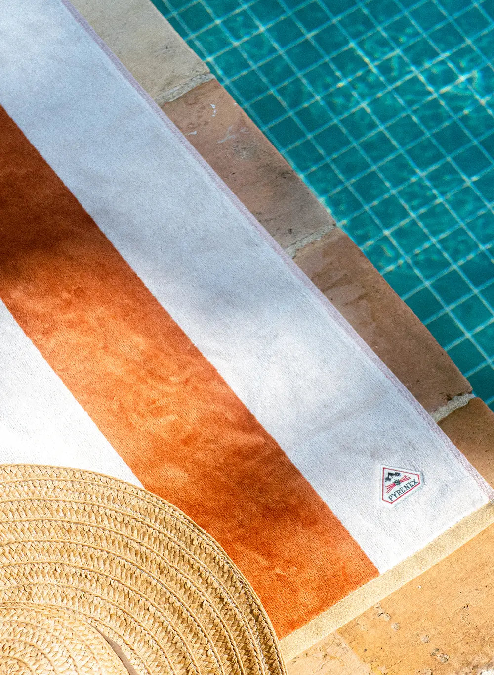 serviette de bain Sora couleur TABAC