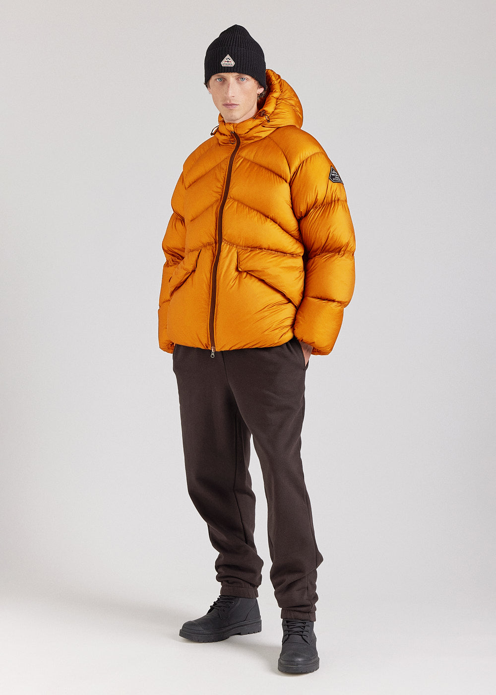 Technische Daunenjacke mit Kapuze für Herren Pyrenex Stellar Gelb