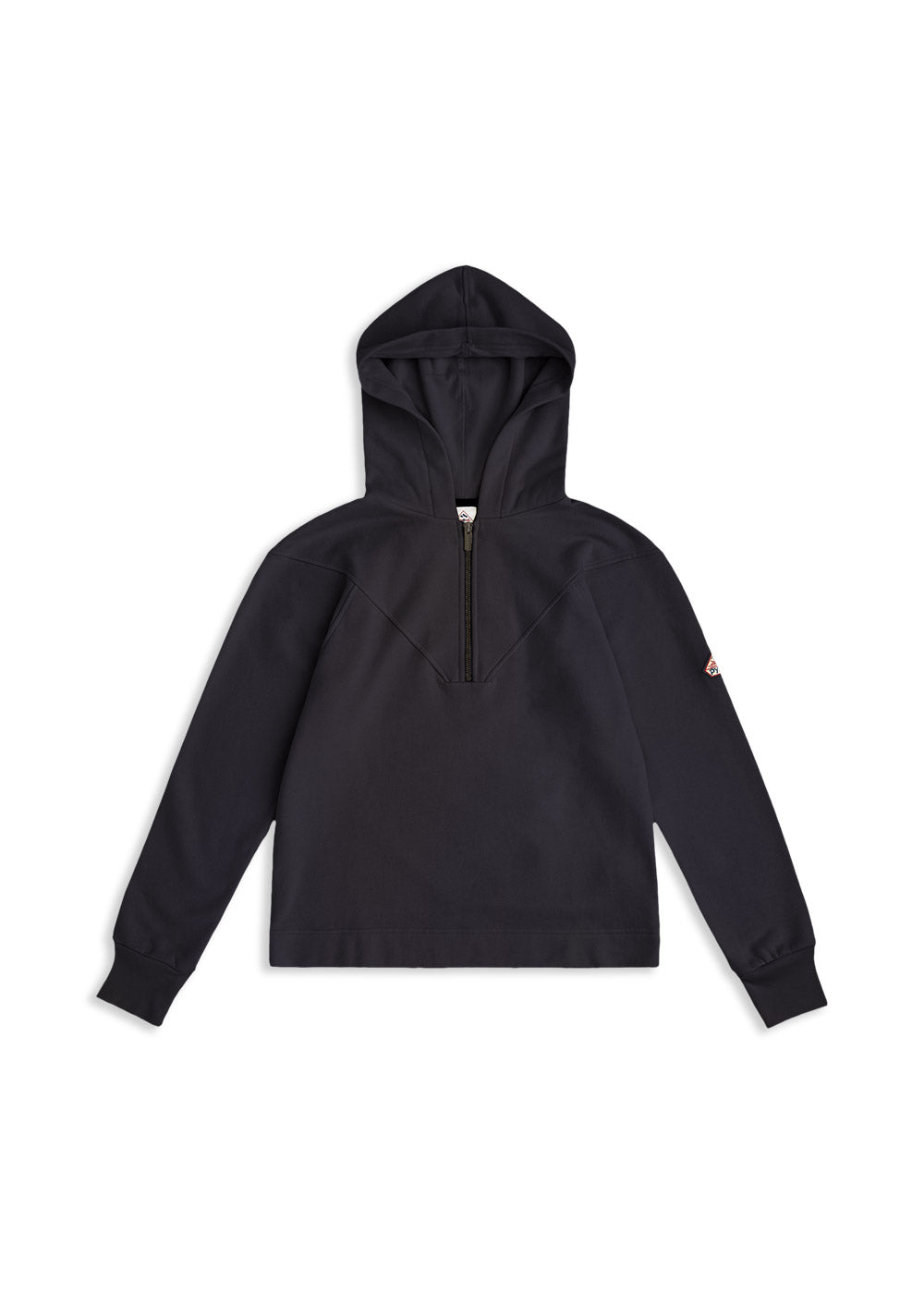 Women's Pyrenex Bianca hoodie in organic cotton black-1