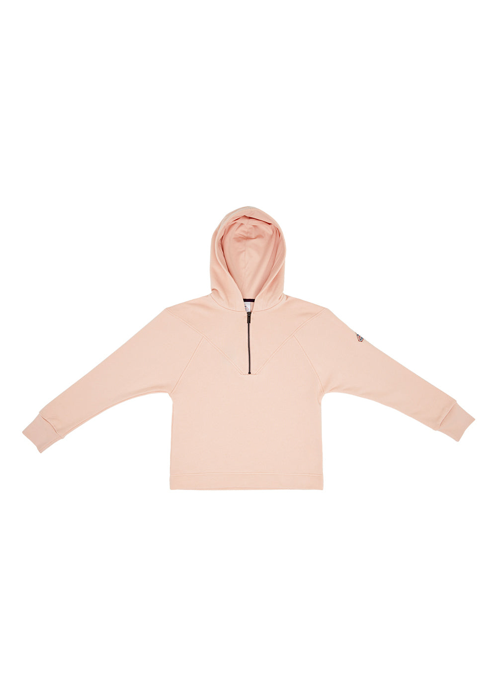 Women's Pyrenex Bianca hoodie in organic cotton peach whip-3