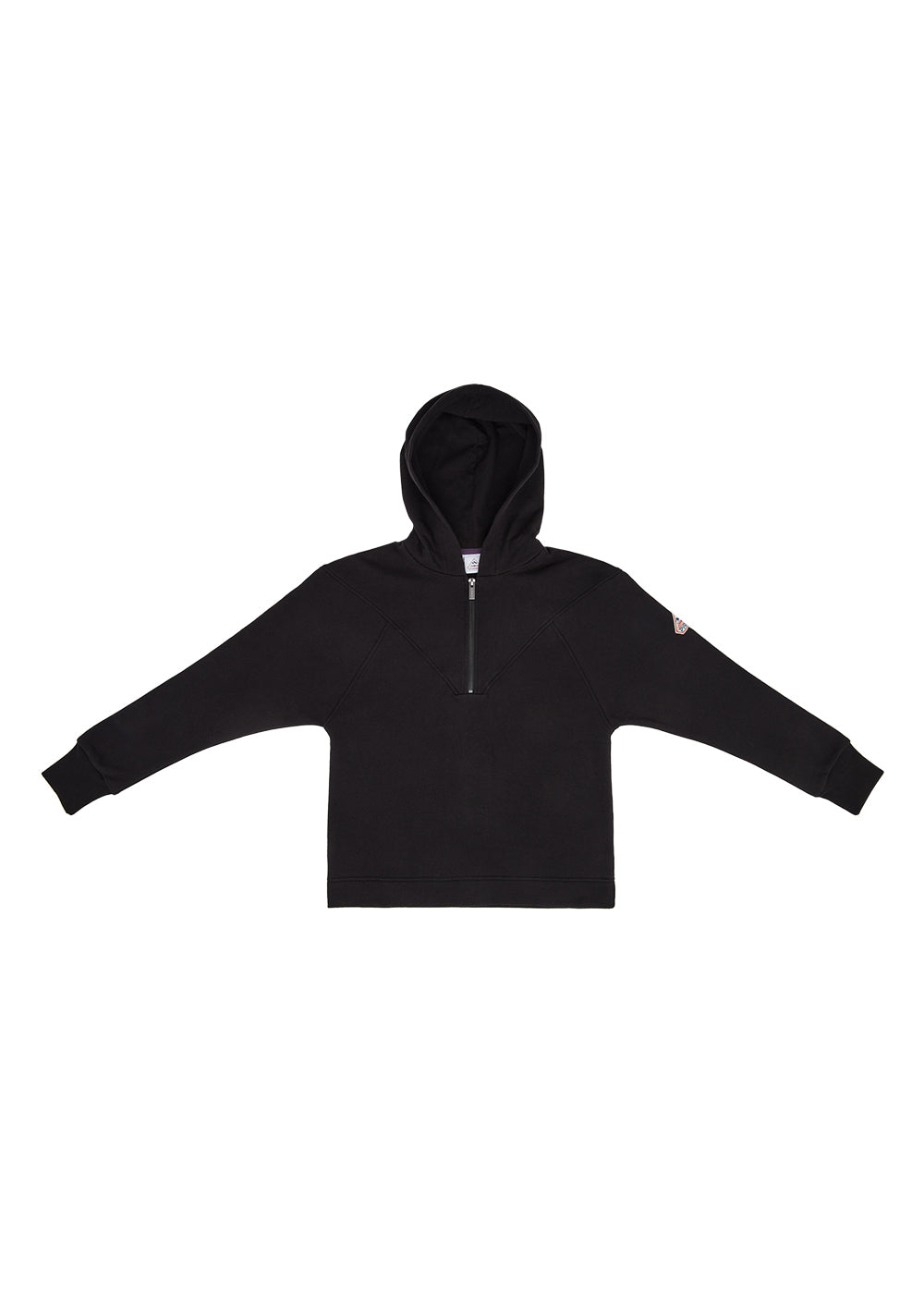 Women's Pyrenex Bianca hoodie in organic cotton black-3