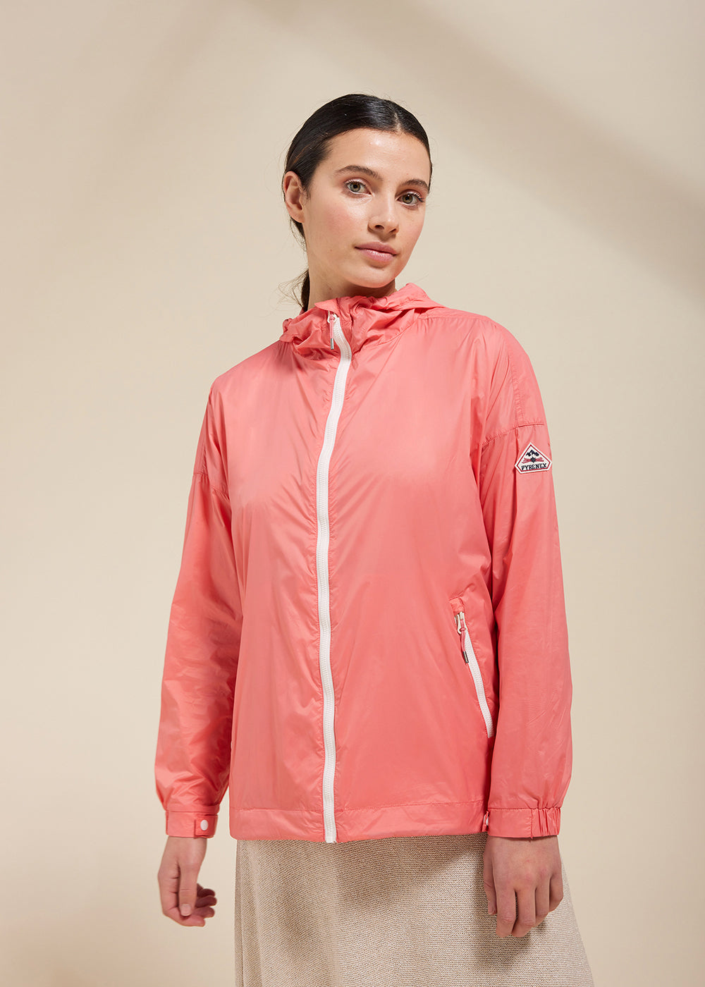 Windjacke für Damen von Zinnia Peach-2