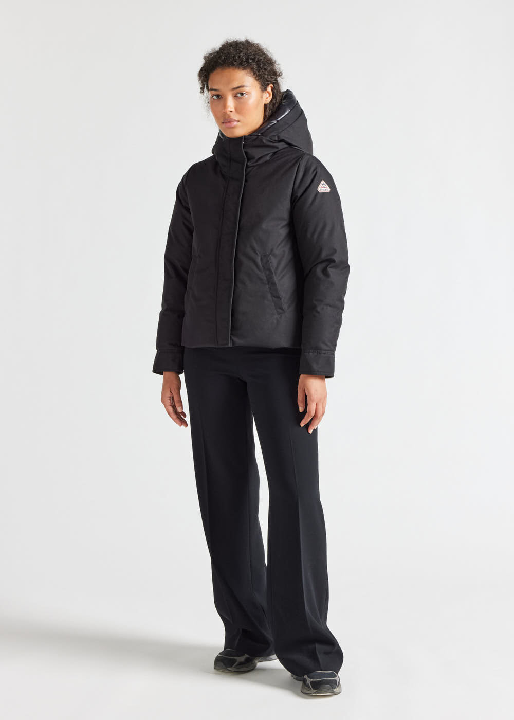 Women's Pyrenex Charlotte short down parka black-1