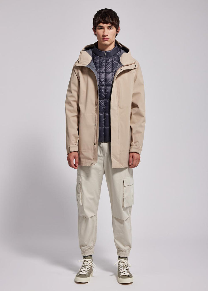 3-in-1-Delta-Light-Parka in Taupe