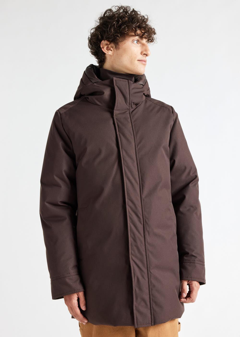 Men's Pyrenex Balme warm hooded down coat java-3