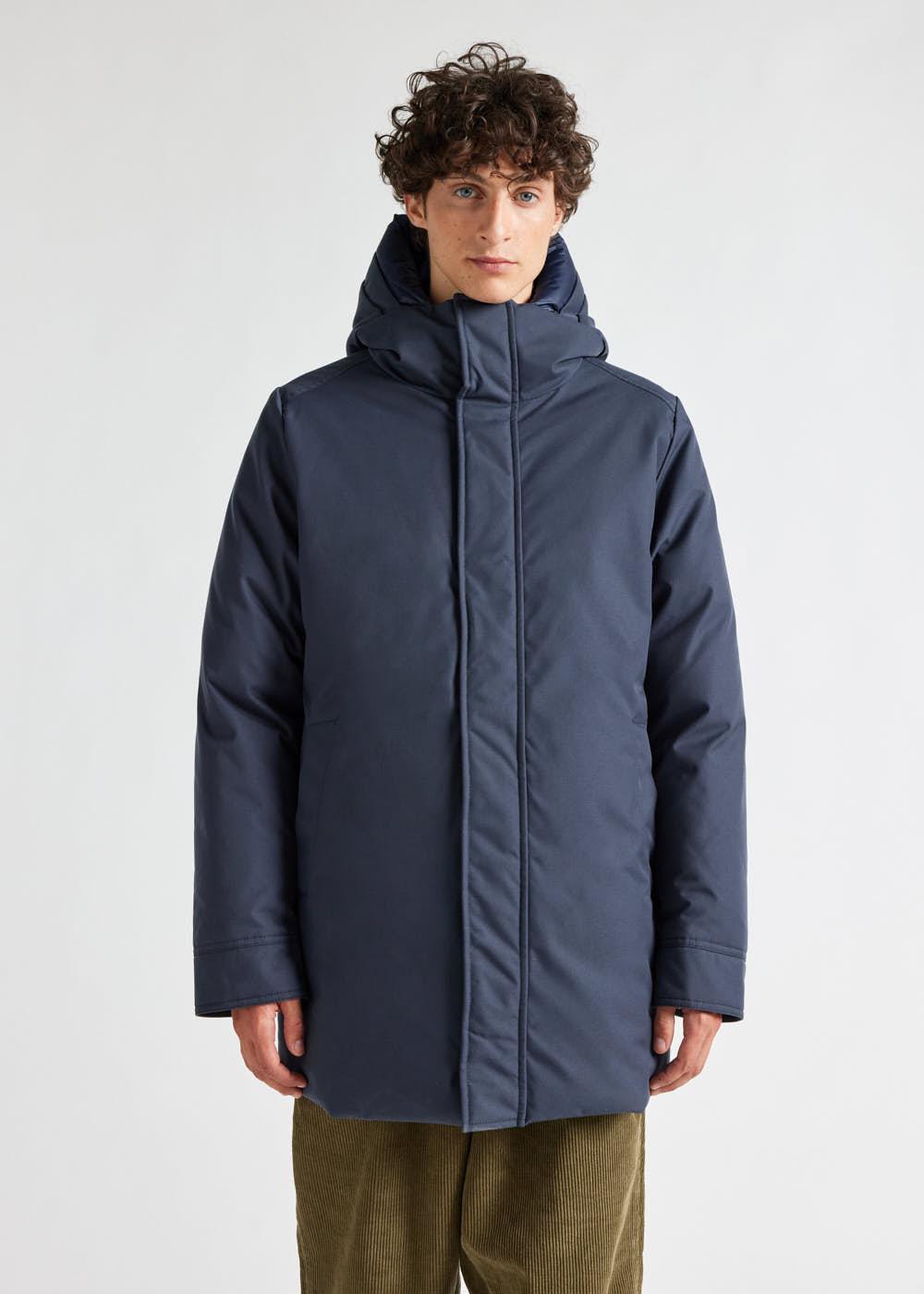 Men's Pyrenex Balme warm hooded down coat amiral