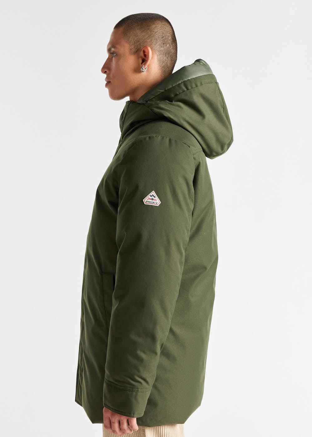 Pyrenex Balme Herren-Parka-Mantel Tiefes Khaki-3