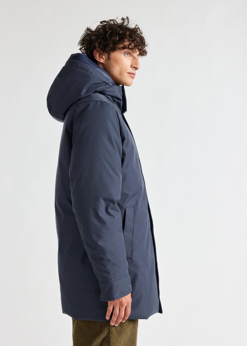 Men's Pyrenex Balme warm hooded down coat amiral-3