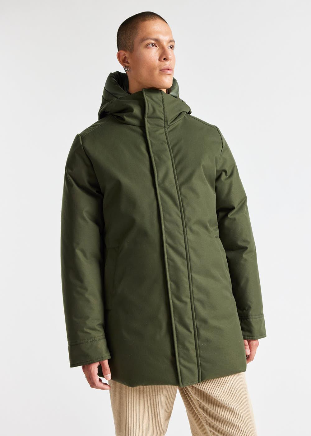 Pyrenex Balme Herren-Parka-Mantel Tiefes Khaki-2