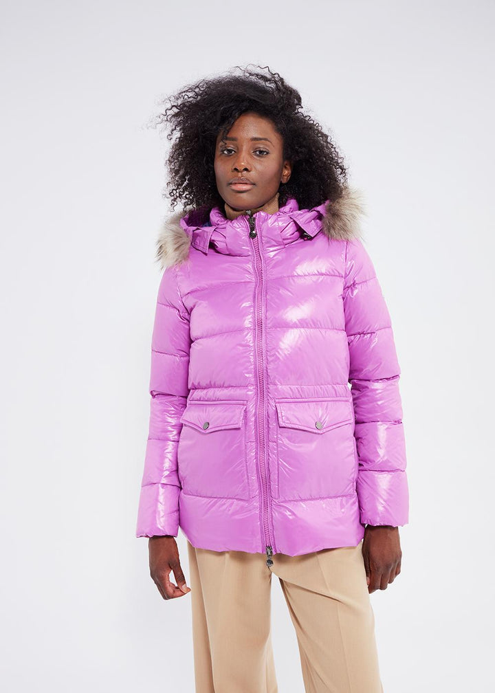 Parka en duvet Authentic Shiny Fuchsia