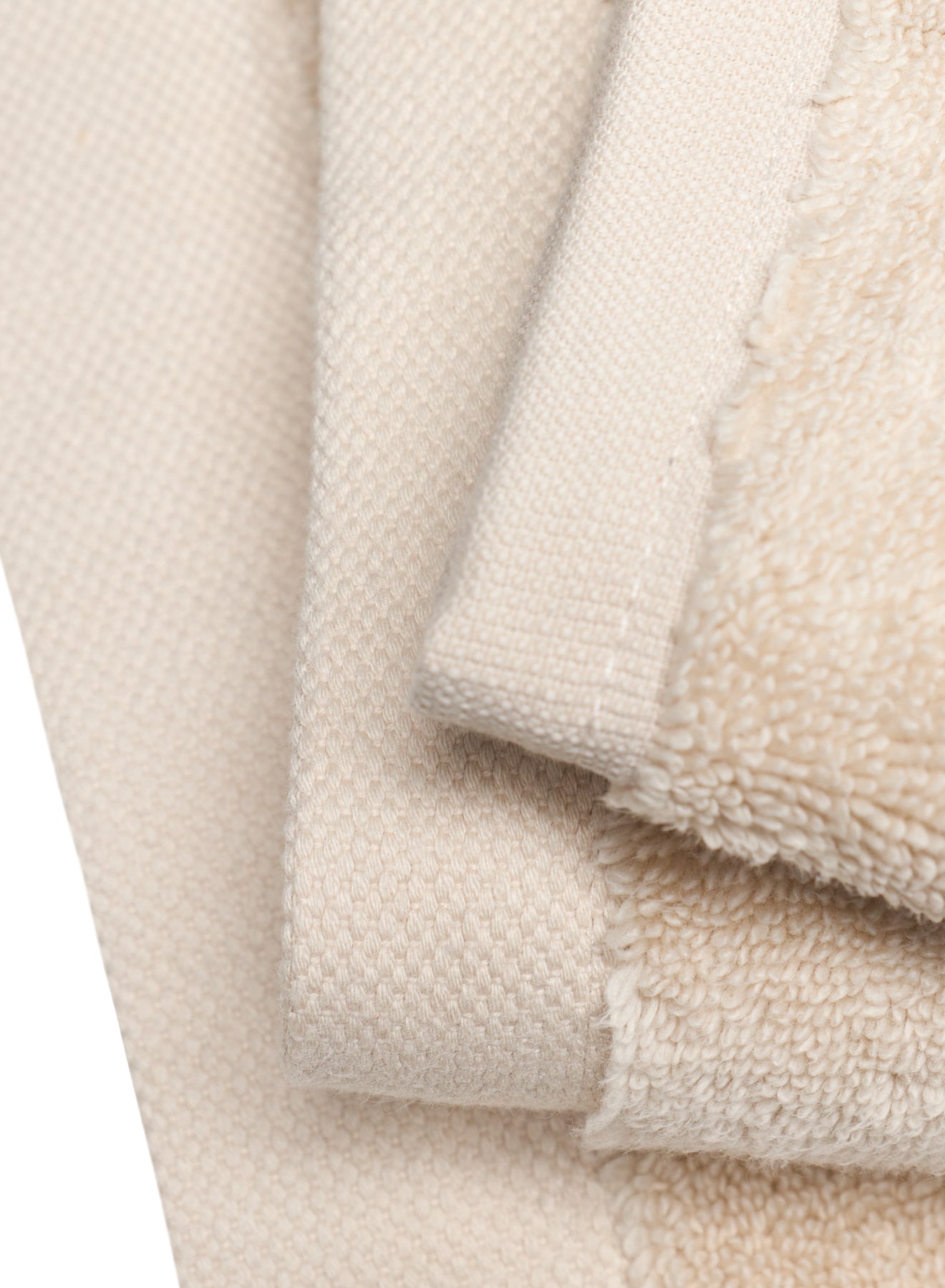 Two Hana ecru flannel gloves-4